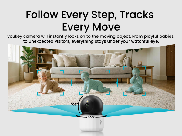 youkey Baby Camera with Auto Tracking