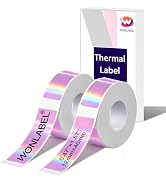 D30 Holographic Thermal Labels, D30 Label Maker Tape Refill, 12x40mm (0.47"x1.57") Adhesive D30 L...