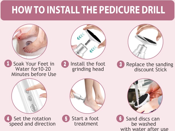 Portable Electric Foot Callus Remover & Nail Dril