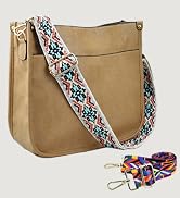 KlaOYer 2 Adjustable Strap Bag,Crossbody Bags Women,Guitar Strap Purse,Vegan Handbags Soft Should...