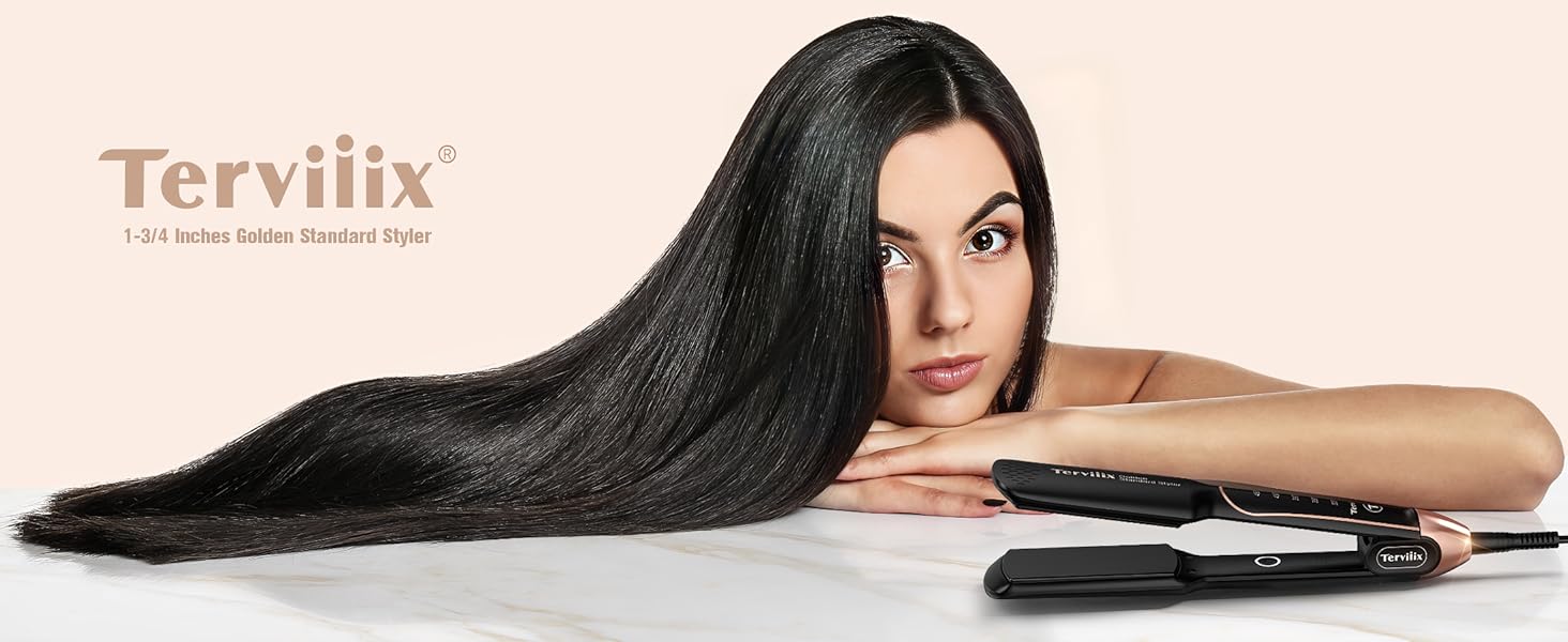 wide flat iron hair straightener