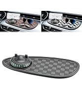 Mobile Phone Bracket Anti-Slip Mat,Multifunction Car Dashboard Mat with Temporary Parking Number,...