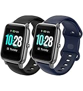 NewJourney 19mm Soft Silicone Replacement Band Compatible with Veryfitpro ID205L, ID205U, ID205S,...