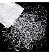 Teenitor Clear Hair Elastics,Clear Rubber Bands for Hair, Clear Hair Ties