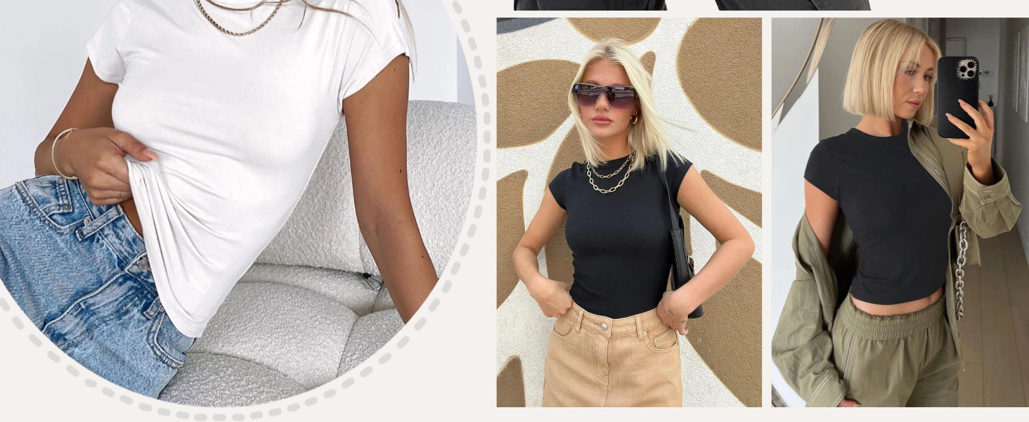 women fitted shirts short sleeve tops summer clothes