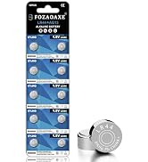 FOZAOAXE 10 Pack LR44 AG13 A76 357 303 SR44 Battery, 1.5V Alkaline Button Coin Cell Batteries, Re...
