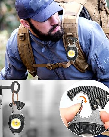 carabiner flashlight tool
