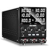 NICE-POWER Dual DC Power Supply Variable: 30V 10A Adjustable Switching Regulated Series (60V 10A)...