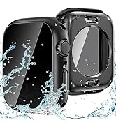 Goton 2 in 1 Privacy Waterproof Apple Watch Case for Series 8 & Series 7 Screen Protector 45mm, F...