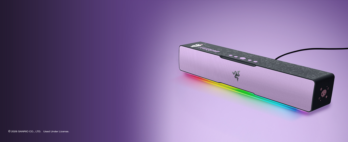 Razer Leviathan V2 X Kuromi Edition