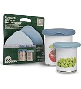 Food Huggers Silicone Can Covers Set of 2 | Reusable Food Grade Silicone Lids for Cans | Airtight...