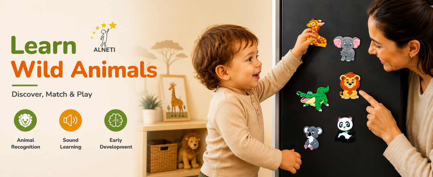3d animal magnets for refrigerator