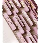 Bible Tabs for Women Study Bible, Gold Embossed Matte Catholic Bible Tabs Pink, Bible Book Index ...