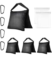 EMART Heavy Duty Sandbag Photo Studio Weight Bag Saddlebag Design for Photography Light Stand Tri...