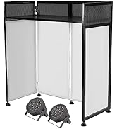 Outdoor Backyard Party Professional Dj Booth Stand + 2 Screens + 2 Lights, Dj Foldable Screen + 2...