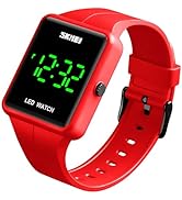 Gosasa Large Face LED Digital Watch Date Time 3Bar Waterproof Wristwatch Men Women Sports Watches