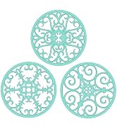 Trivets for Hot Dishes, Silicone Trivet, Trivets for Hot Pots and Pans, Heat Resistant Non Slip H...