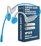 Puro Sound Labs PuroFlex Kids Bone Conduction Headphones – Bluetooth 5.3 Wireless, Volume Limited...