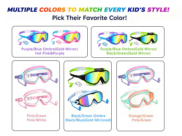 mirrored swim goggles kids swim goggles for boys girls childrens swim goggleswaterproof goggles