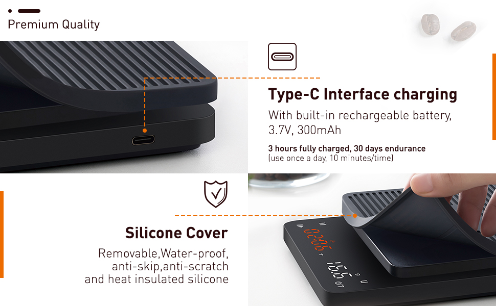 coffee scale with timer digital coffee scale coffee weight automatic scale coffee bean scale