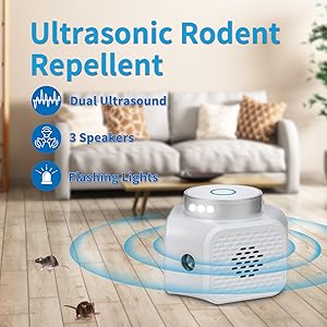 Ultrasonic Rodent Repeller Features