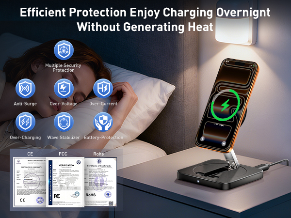Efficient Protection Enjoy Charging Overnignt Without Generating Heat