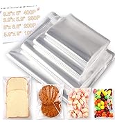 950 PCS Clear Resealable Cellophane Bags 4 Sizes with 3.5×5,3.9×5.9, 5×6.6, 5.9×9 Inches Good for...