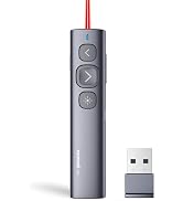 Norwii N95 Presentation Clicker, PowerPoint Clicker for Presentation Remote, Rechargeable Wireles...