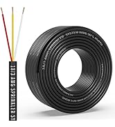 18/3 Solid Sprinkler System Wire 50ft, 18 Gauge Irrigation Wires PVC Jacket Sprinkler Cable for U...