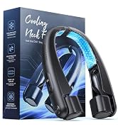 Portable Neck Fan with Cooling Plates, 6000mAh Rechargeable Wearable Fan with 1-100 Speed Control...