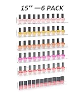 Sezanrpt Nail Polish Rack for Wall, Clear Nail Polish Organizer Wall Mounted, Acrylic Nail Polish...