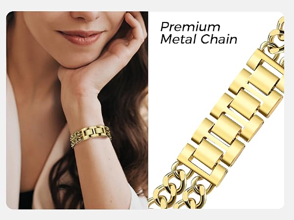 gold apple watch bands for women gold chain bracelet metal apple watch band