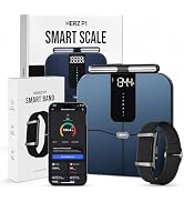 WuzuTech Herz P1 Smart Scale & Fitness Tracker Bundle Body Composition Scale with 8 Electrodes + ...