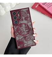 XIZYO Magnetic Case for Samsung Galaxy S24 Ultra Floral Rose Cute Phone Case [Compatible with Mag...