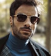 ZENOTTIC Aviator Wood Polarized Sunglasses for Men 100% UV Protection Fishing Driving Golf