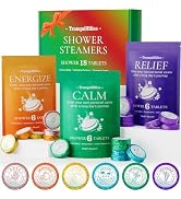 TranquilBliss 18 Pack Shower Steamers with 6 Smoothing Long-Lasting Scents, Shower Bath Bombs wit...
