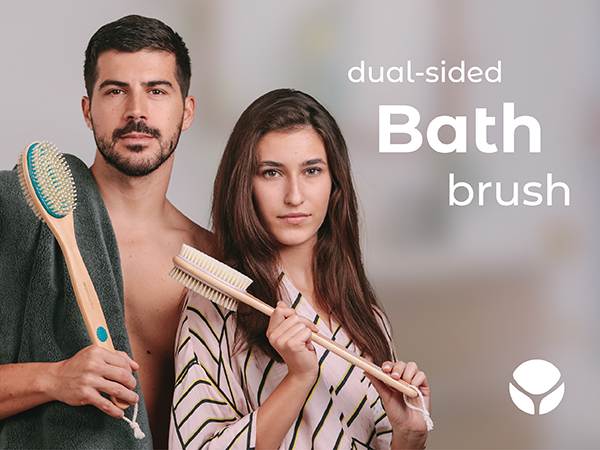 dual sided bath brush for shower body brush body wash scrubber