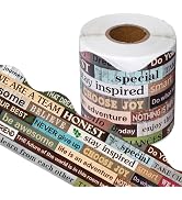 Whaline 65.6Ft Inspirational Quote Bulletin Board Borders Motivational Border Trim Self Adhesive ...