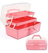TERGOO 12in Three-Layer Multipurpose Storage Box, Folding Tool Box/Art & Crafts Case/Sewing Suppl...