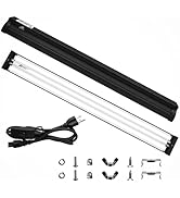39W T5 10.0 UVB Reptile Light Fixture Combo Kit, High Output UVA UVB Light with Upgraded Wider Al...