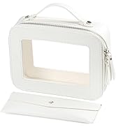 EcoVision Clear Makeup Bag, Travel Cosmetic Accessory Bag, Toiletry Organizer Bags for Women, Por...