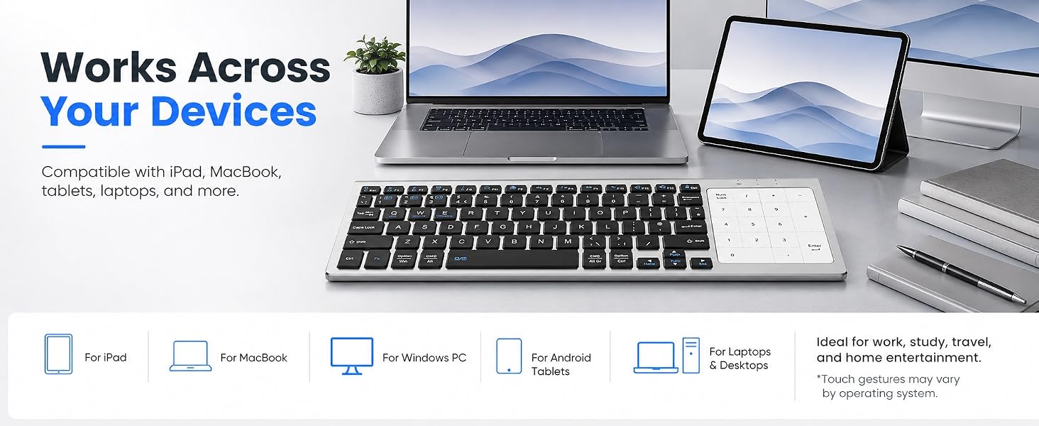 bluetooth keyboard with trackpad