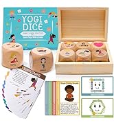 Garybank Kids Yoga Dice with 12 Yoga Cards, 20 Breathing Exercise Cards - Calm Down Corner Suppli...