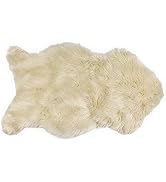 Nouvelle Legende Faux Fur Sheepskin Premium Rug Single (23 in. X 40 in.) White
