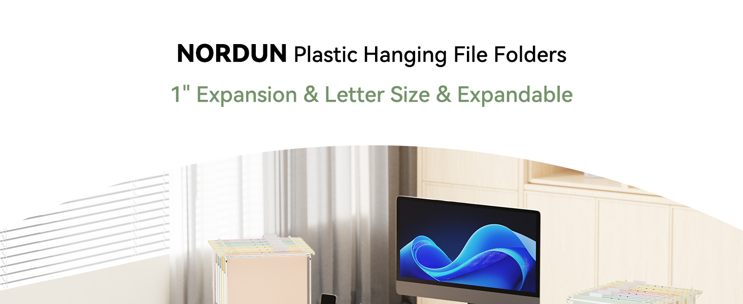 Morandi color hanging file folders 1 inch expansion