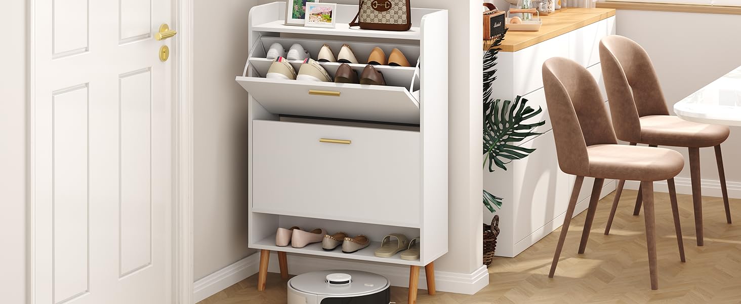24” Shoe Storage Cabinet for Front Door Entrance
