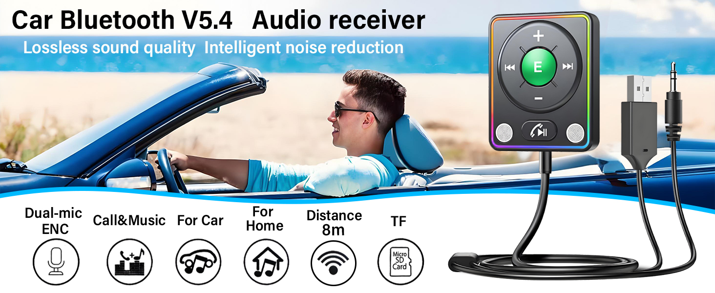 Car Bluetooth V5.4 Audio receiver