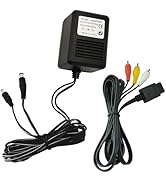 slpreake Power Cord and Audio Video RCA AV Cable for SNES,AC Power Supply Compatible with Super N...