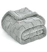 IVAPUPU Ultra Soft Throw Blanket - Checkered Fluffy Blanket for Couch, Flannel Fleece Throw Blank...