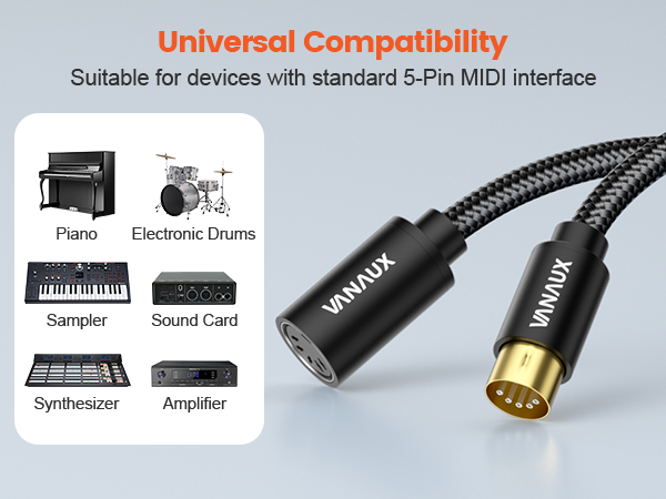 MIDI Extension Cable